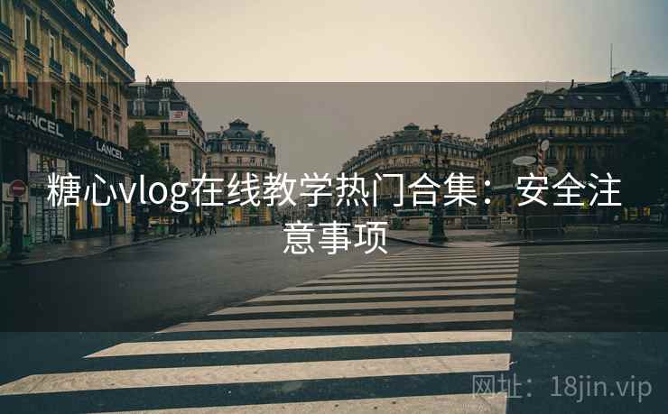 糖心vlog在线教学热门合集:安全注意事项